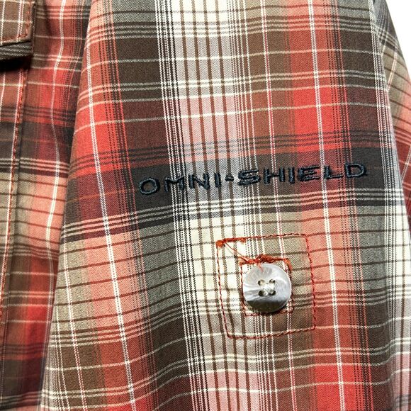 Columbia Titanium Mens L Shirt VENTED Long Sleeve Omni Shield Nylon Fish Orange - Picture 4 of 13